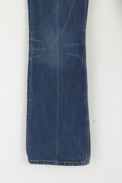 Levi's Women 27 Jeans Trousers Navy Denim Cotton 525 Bootcut Vintage Pants