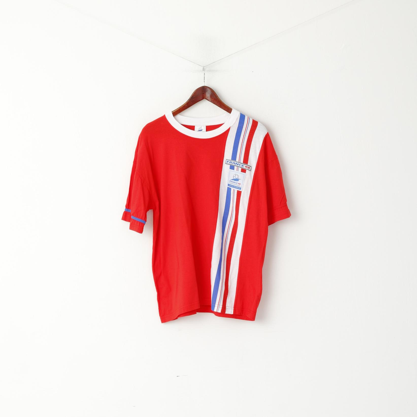 France 98 Homme 52 M Maillot Rouge Coton Football Coupe Du Monde Haut – Retrospect Clothes France 98 Homme 52 M Maillot Rouge Coton Football Coupe Du Monde Haut – Retrospect Clothes