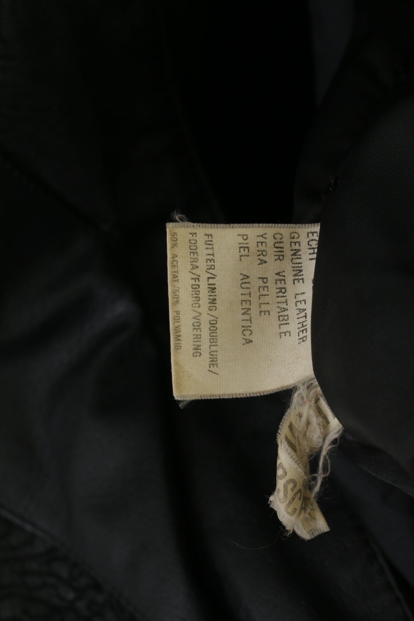 Vintage Women XL Jacket Black Leather Bat Bomber Shoulder Pads Retro Top