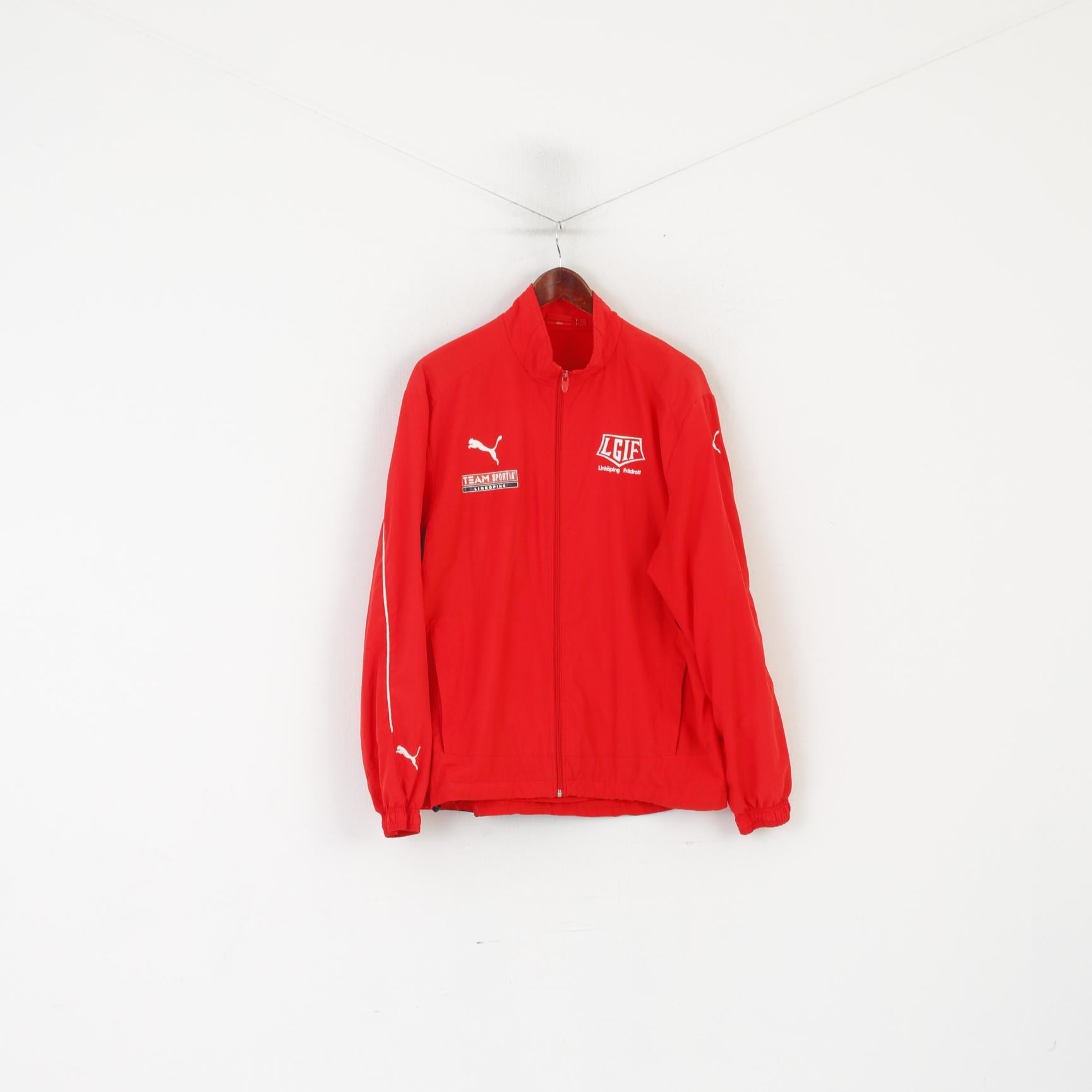 Puma Men L Jacket Red IFK Linköping Friidrott Lightweight Sportswear Z