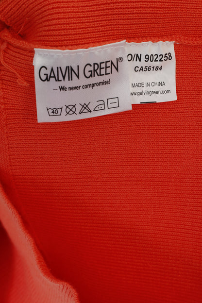 Galvin Green Men S Waistcoat Orange Diamond Cotton V Neck Sportswear Vest