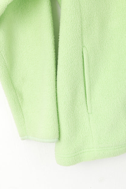 Speedo Women S Fleece Top Lime Vintage Full Zip Sportswear Sweatshirt Top