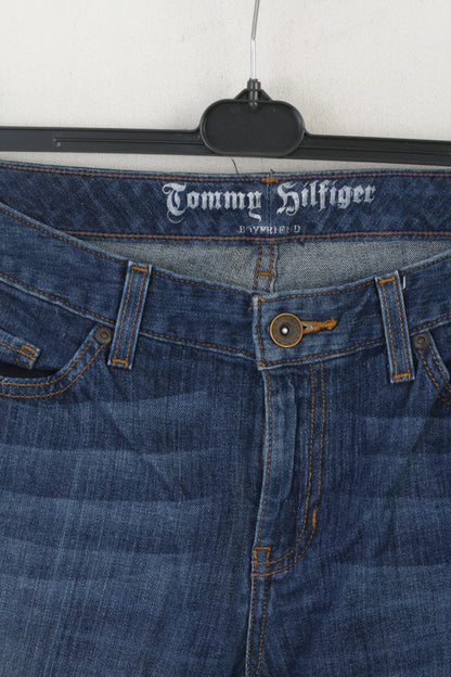 Tommy Hilfiger Women 30 Jeans Trousers Navy Cotton Boyfriend Vintage Pants