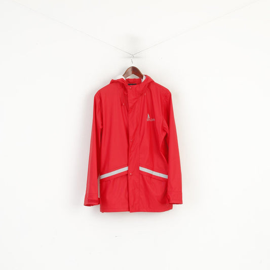 XPLOR Men S Tracksuit Red Rainproof Jacket Pants Polyurethane Hooded Reflective Set
