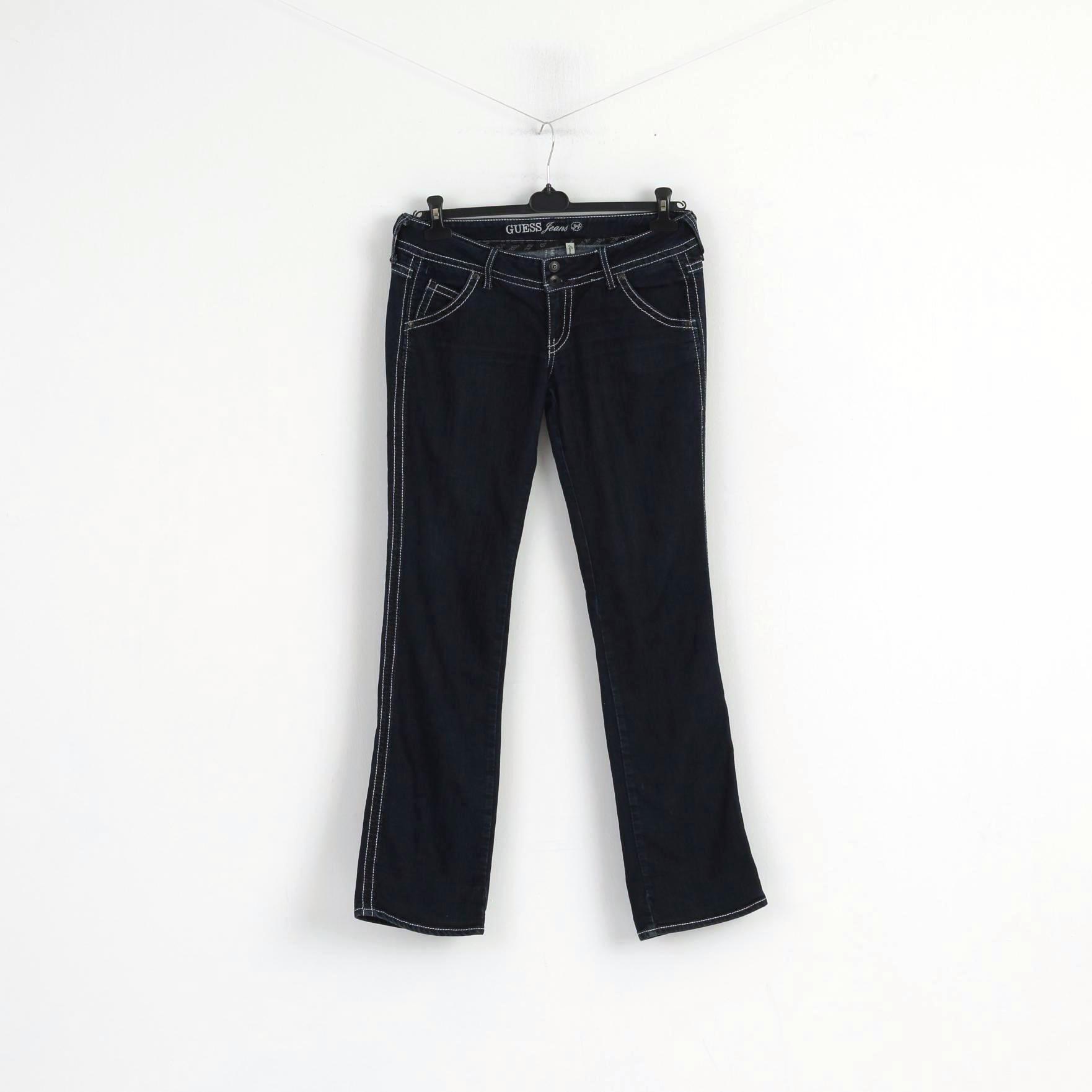 Jeans Women 34 Jeans Trousers Navy Regular Straight RetrospectClothes