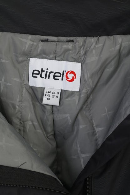 New Etirel Women 18 XL Ski Trousers Black  Dry Plus Nylon Salopette Snow Pants