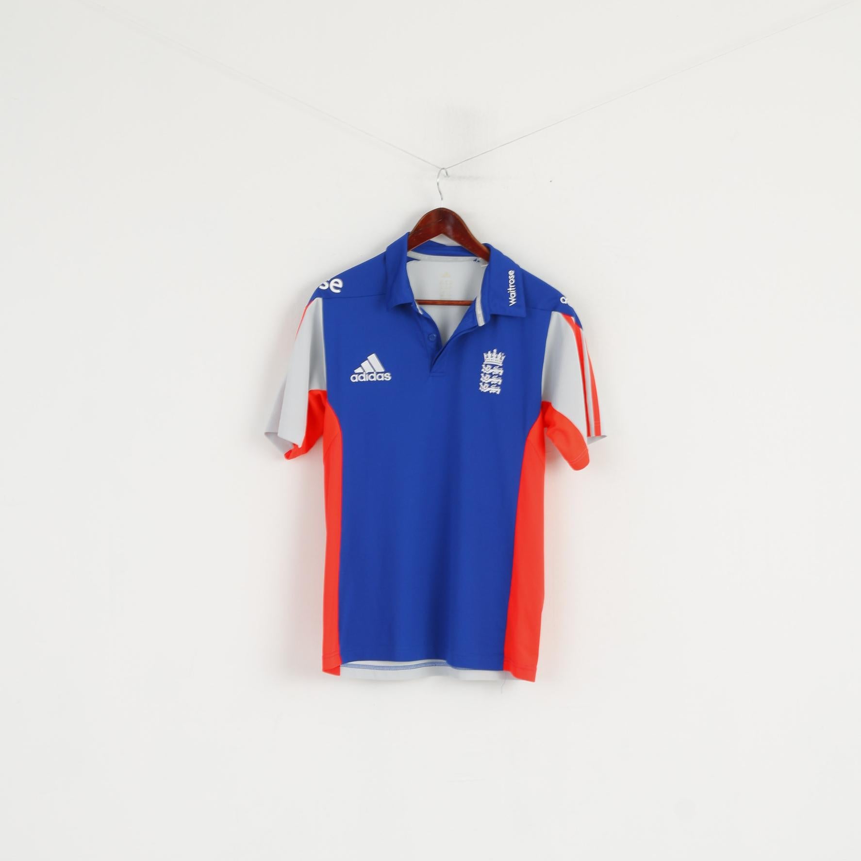 Pekkadillo Net Tilsvarende Adidas Men M Polo Shirt Blue National England team Climacool Active To –  RetrospectClothes
