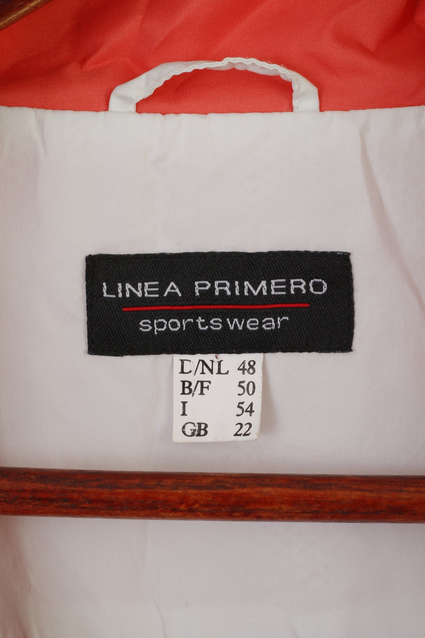 Linea Primero Women 22 XXL Jacket Peach Full Zipper Lightweight Sportswear Top