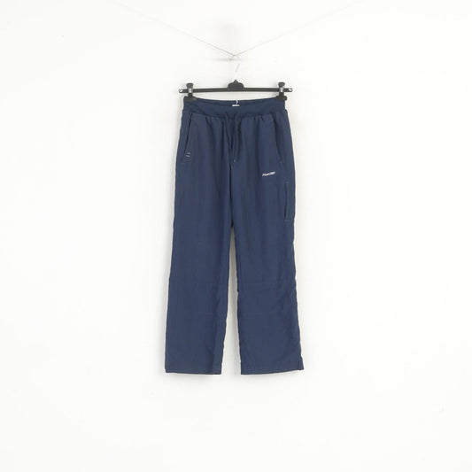 Reebok Women 10 S Trousers Blue Vintage Sport Mesh Lined Sweatpants