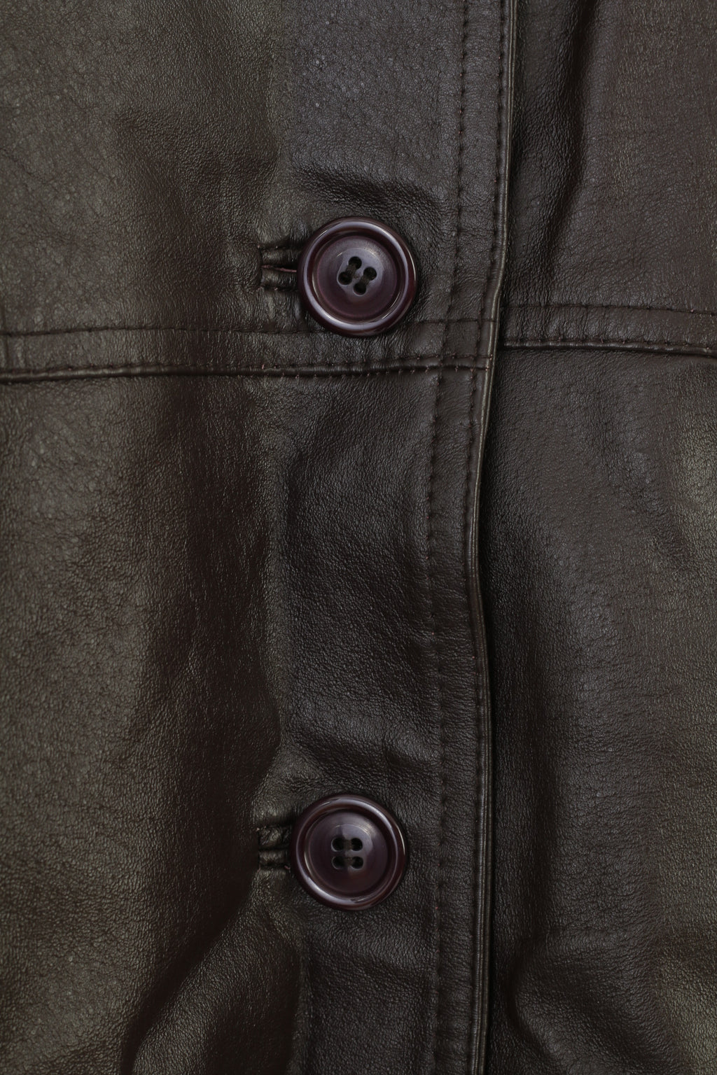 The Hudson Women 14 40 L Leather Jacket Brown Blazer Single Breasted Bottoms Vintage Top