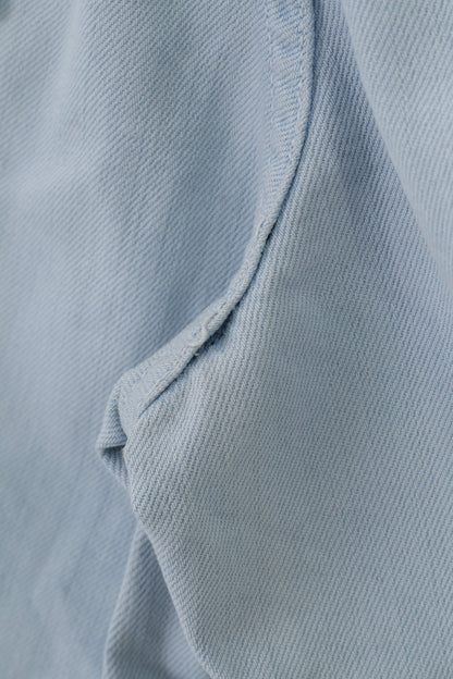 Gant Uomo 31 Pantaloni Vita bassa Jeans gamba dritta vestibilità regolare Pantaloni vintage in cotone azzurro