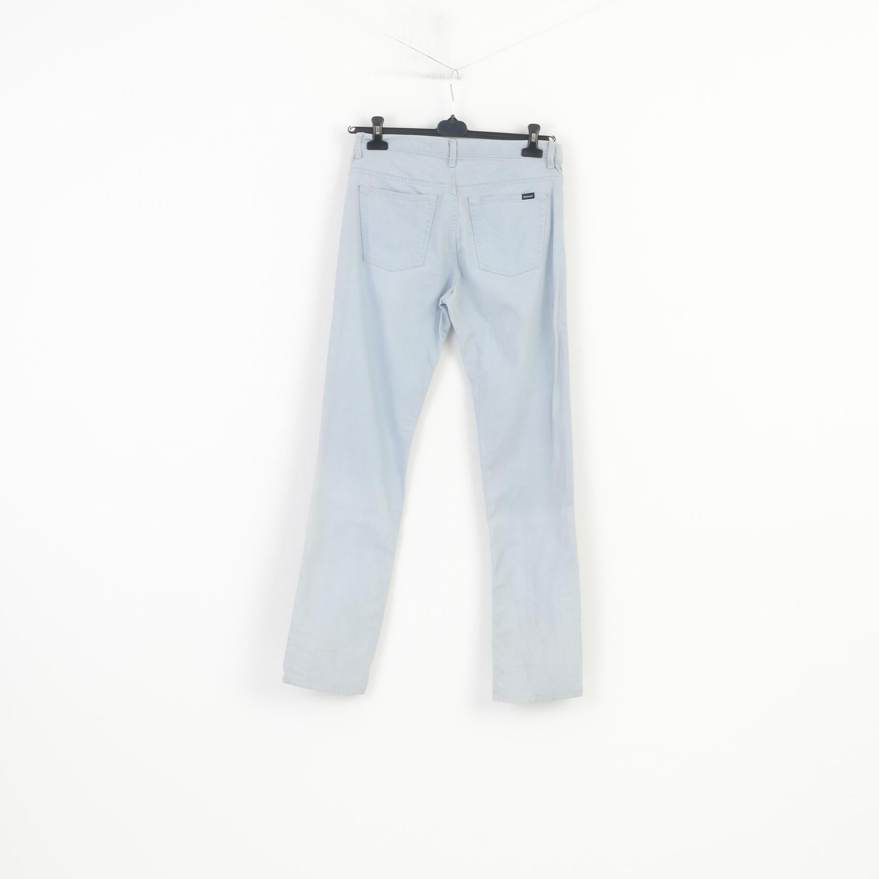 Gant Homme 31 Pantalon Taille Basse Coupe Regular Jambe Droite Jeans Coton Bleu Clair Pantalon Vintage