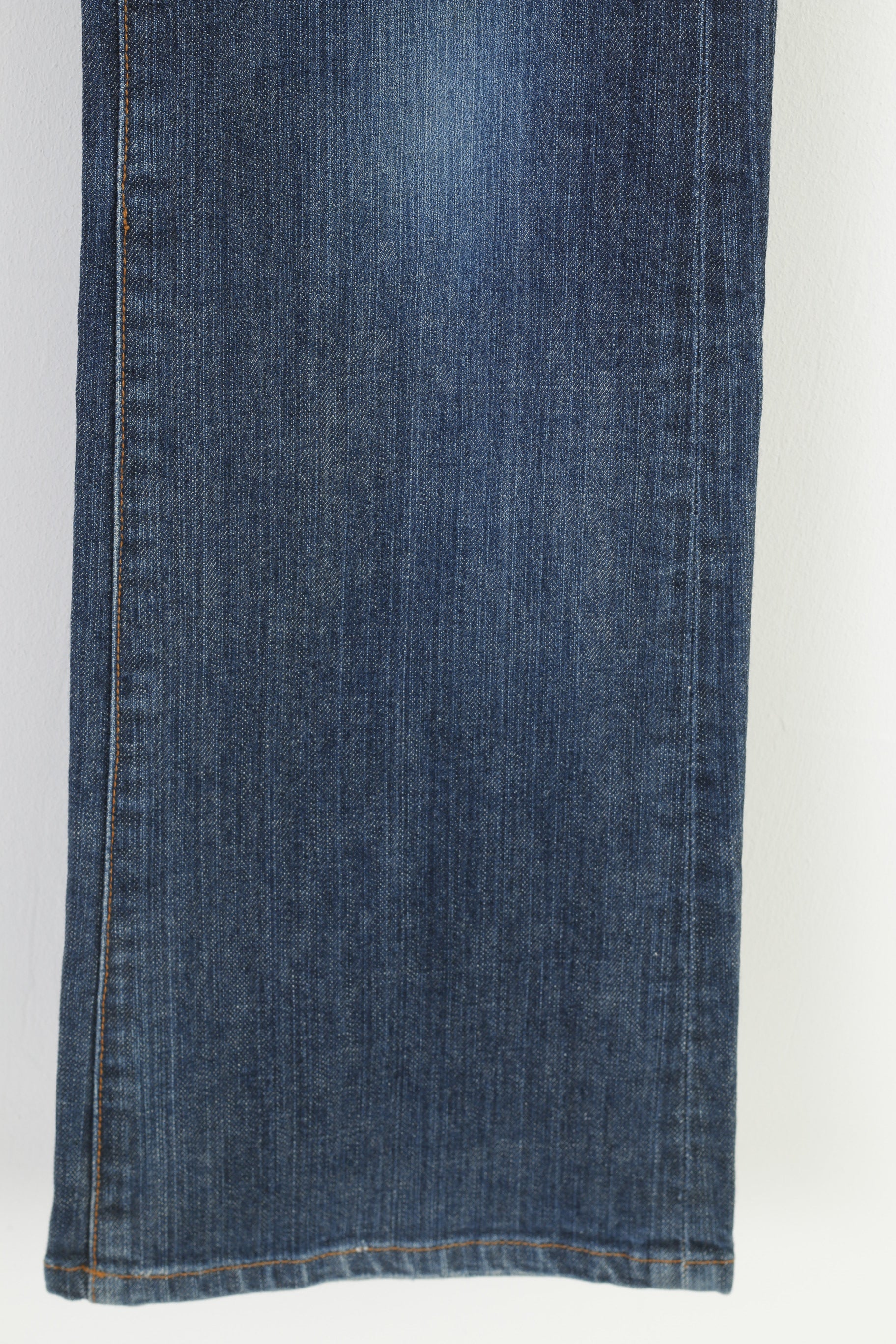 Paul Smith Pink Women 30 Trousers Denim Jeans Blue Cotton Vintage Low Waist Pants