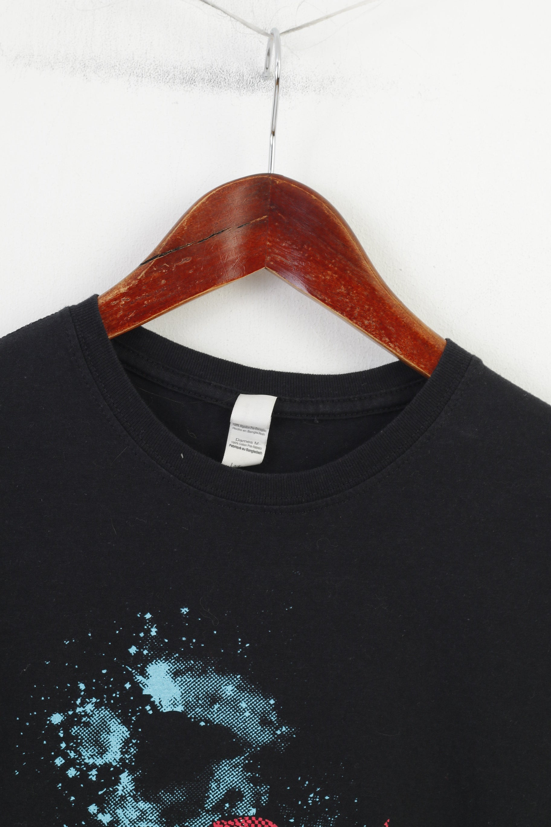 Gildan Soft Style Donna M Camicia in cotone Nero con grafica a sirena Classico girocollo