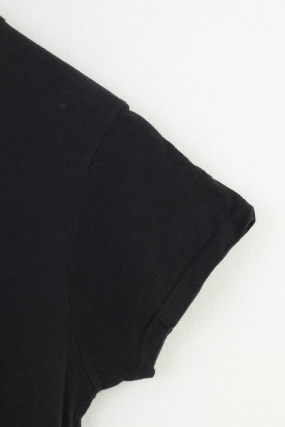 Gildan Soft Style Femmes M Chemise Coton Noir Graphique Sirène Classique Col Rond Haut