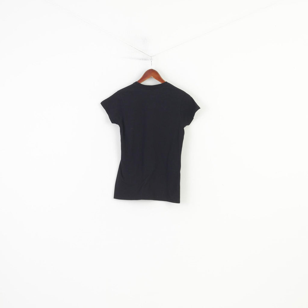 Gildan Soft Style Women M  Shirt Cotton Black Graphic Mermaid Classic Crew Neck Top