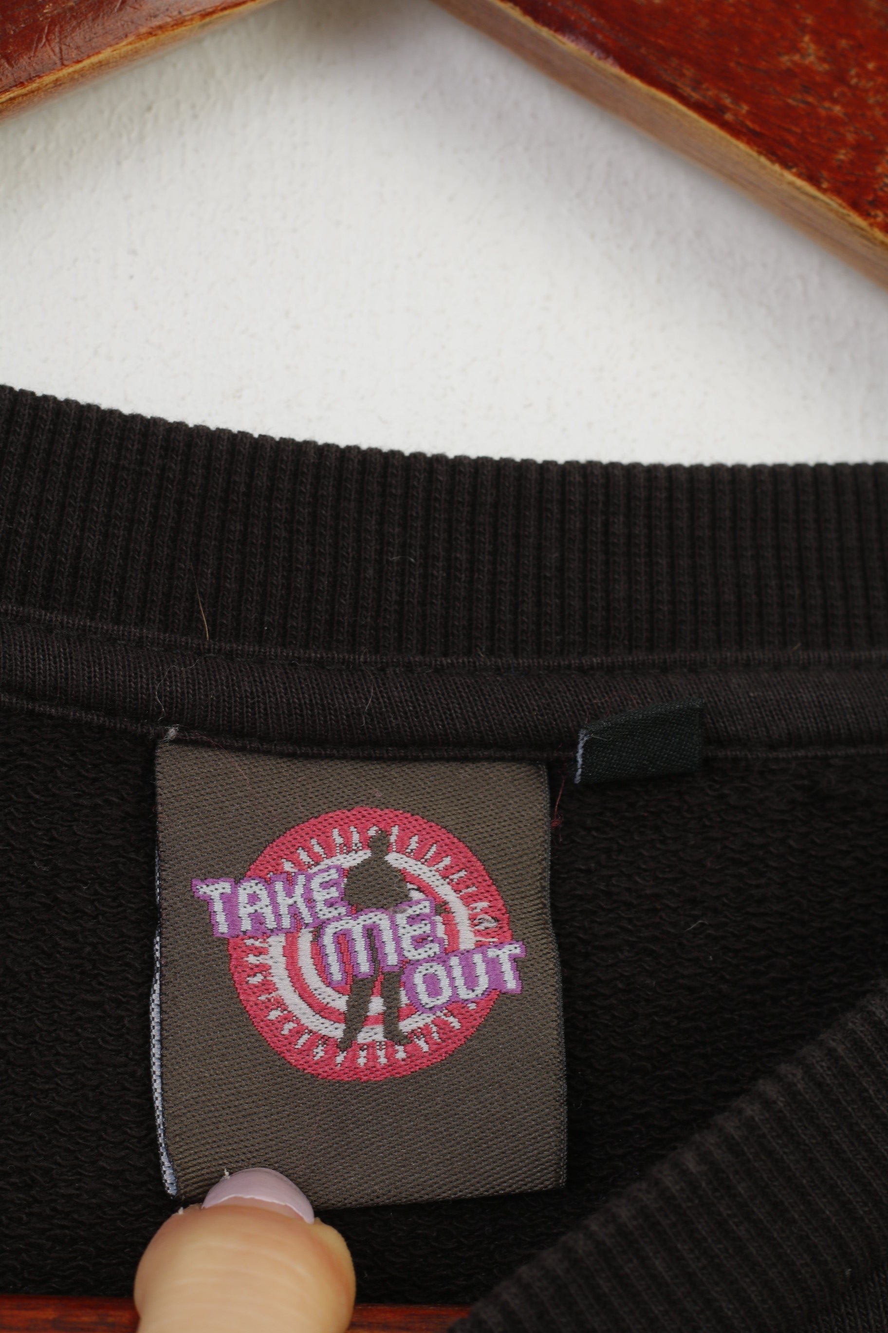 Cedar Wood State Men S Sweatshirt Black Crew Neck Cotton Fernando's Take Me Out Vintage Top