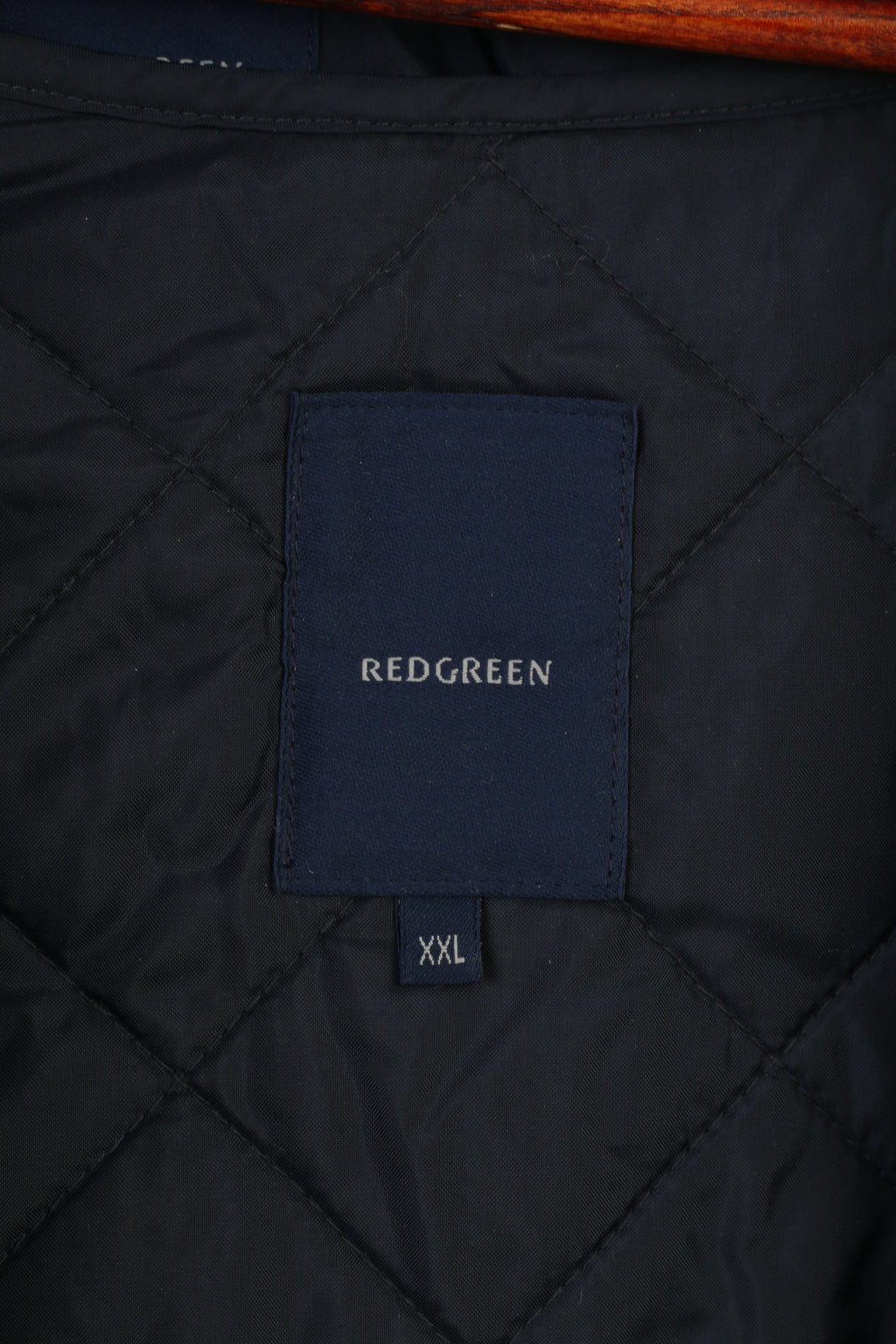 Redgreen Hommes XXL Veste Kaki Nylon Coton Mélange Rembourré Fermeture Éclair Complète Doublure Amovible Haut Vintage