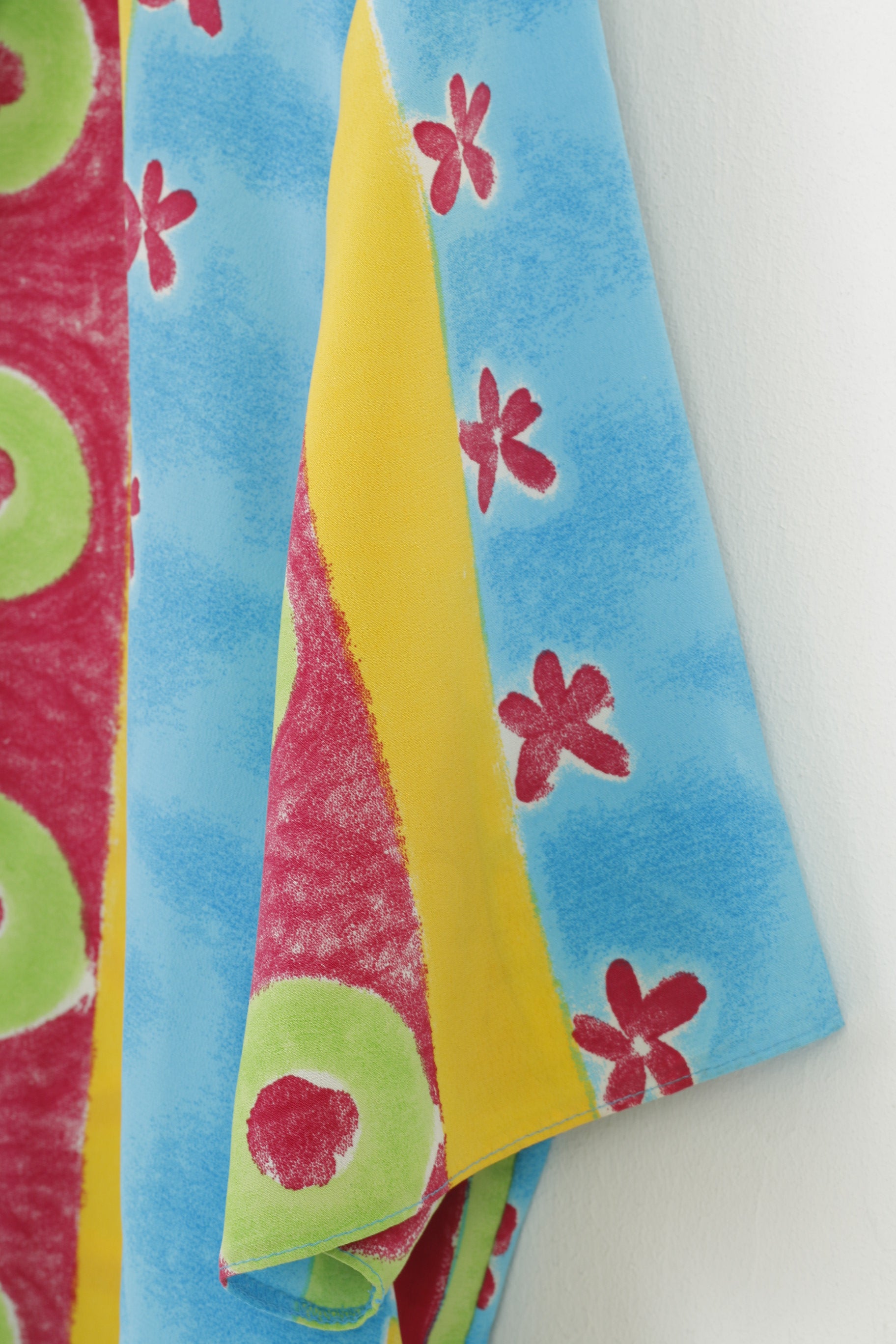 Rumours Women 20 2XL Casual Shirt Multi Short Sleeve Vintage Flowers Collar Bottoms Top