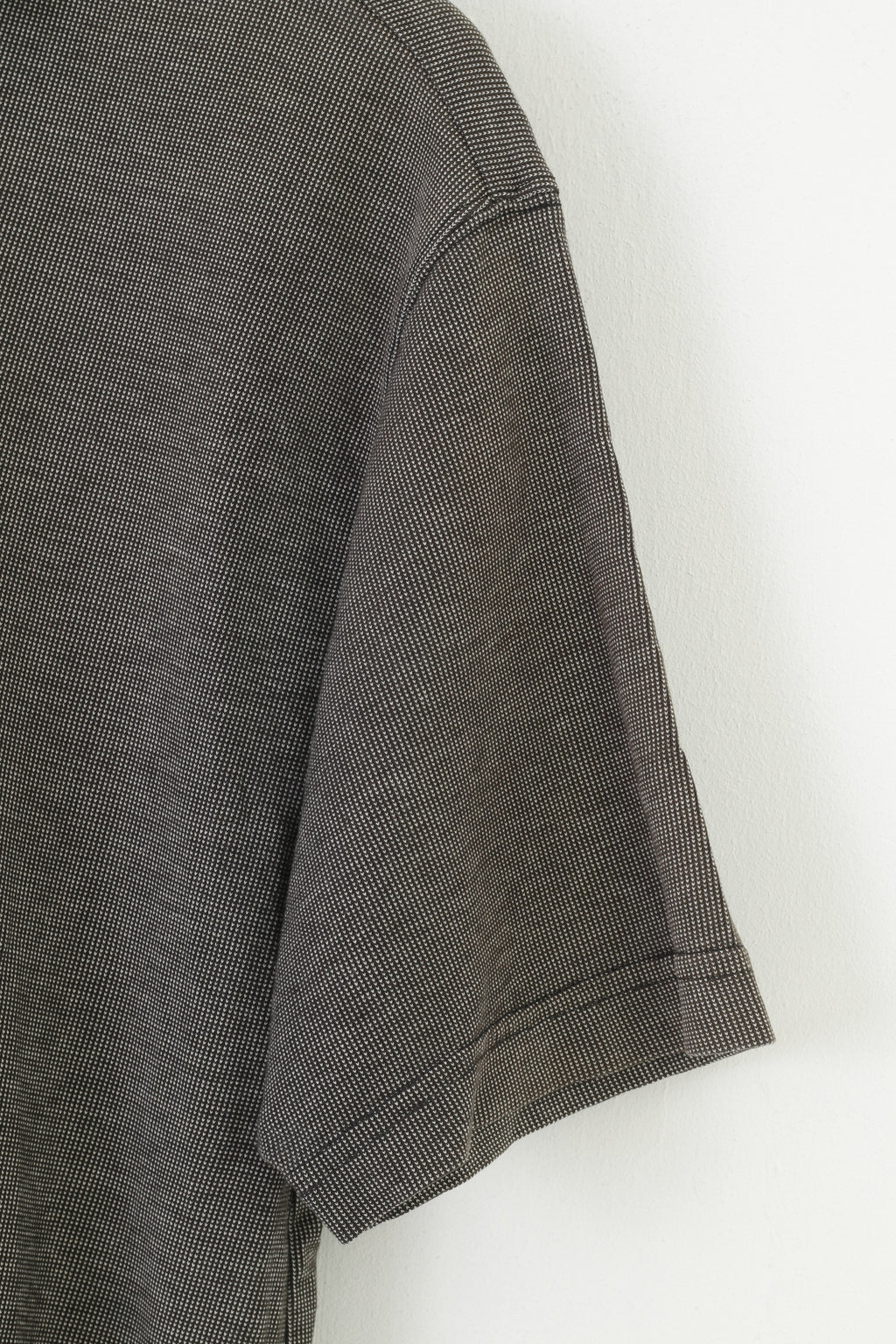 Polo Levi's Dry Goods da uomo L in cotone grigio scuro a maniche corte con colletto e bavero