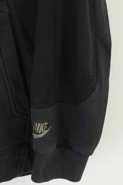 Nike Air Boys 158-170 XL Sweatshirt Noir Vêtements de sport à capuche Haut à capuche