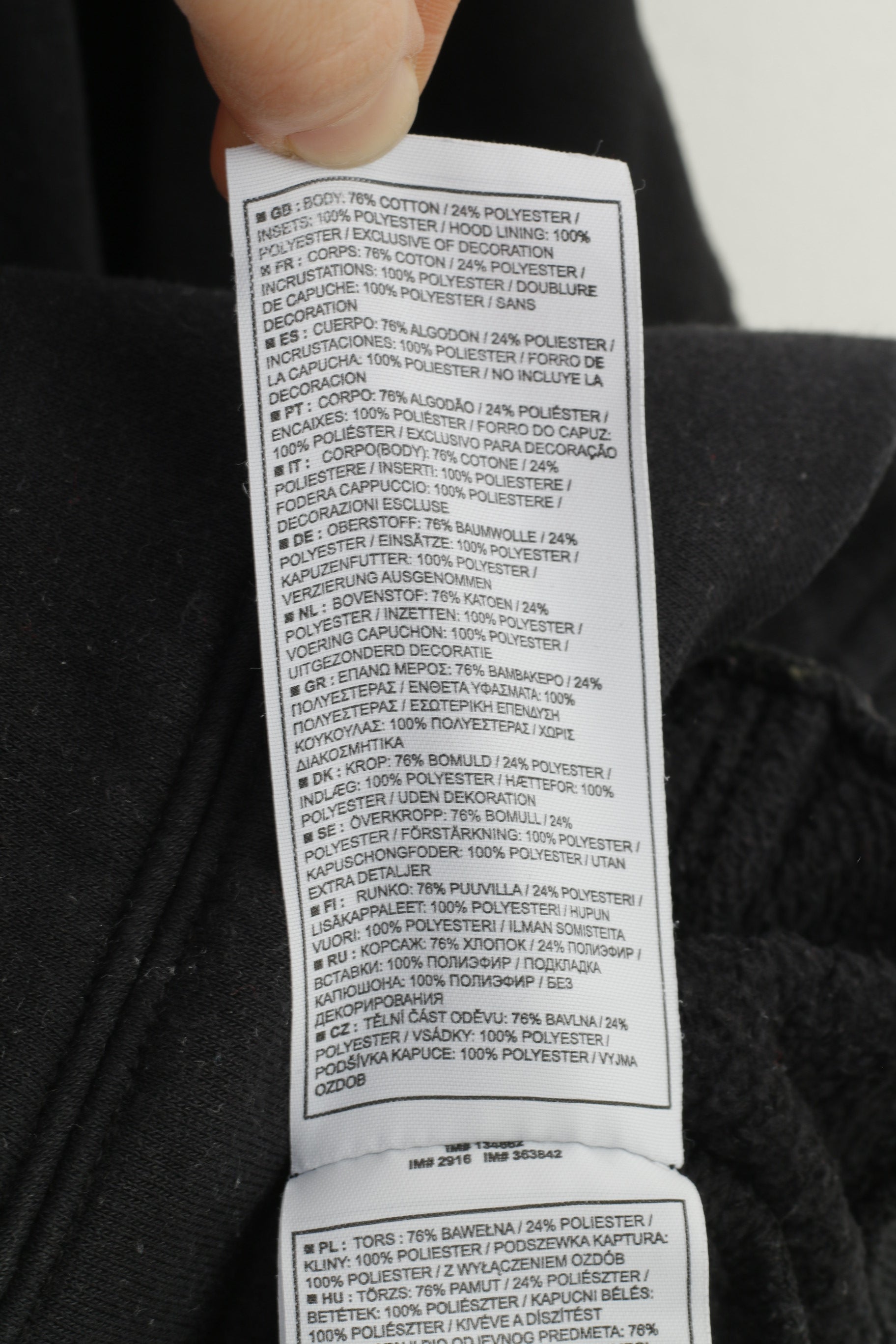 Nike Air Boys 158-170 XL Sweatshirt Noir Vêtements de sport à capuche Haut à capuche