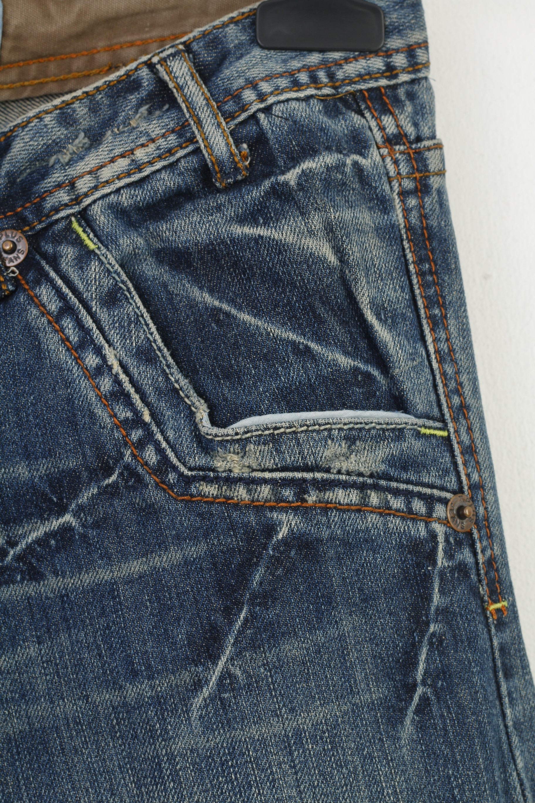 Trinity Women Trousers M Cotton Denim Light Blue Jeans Pants