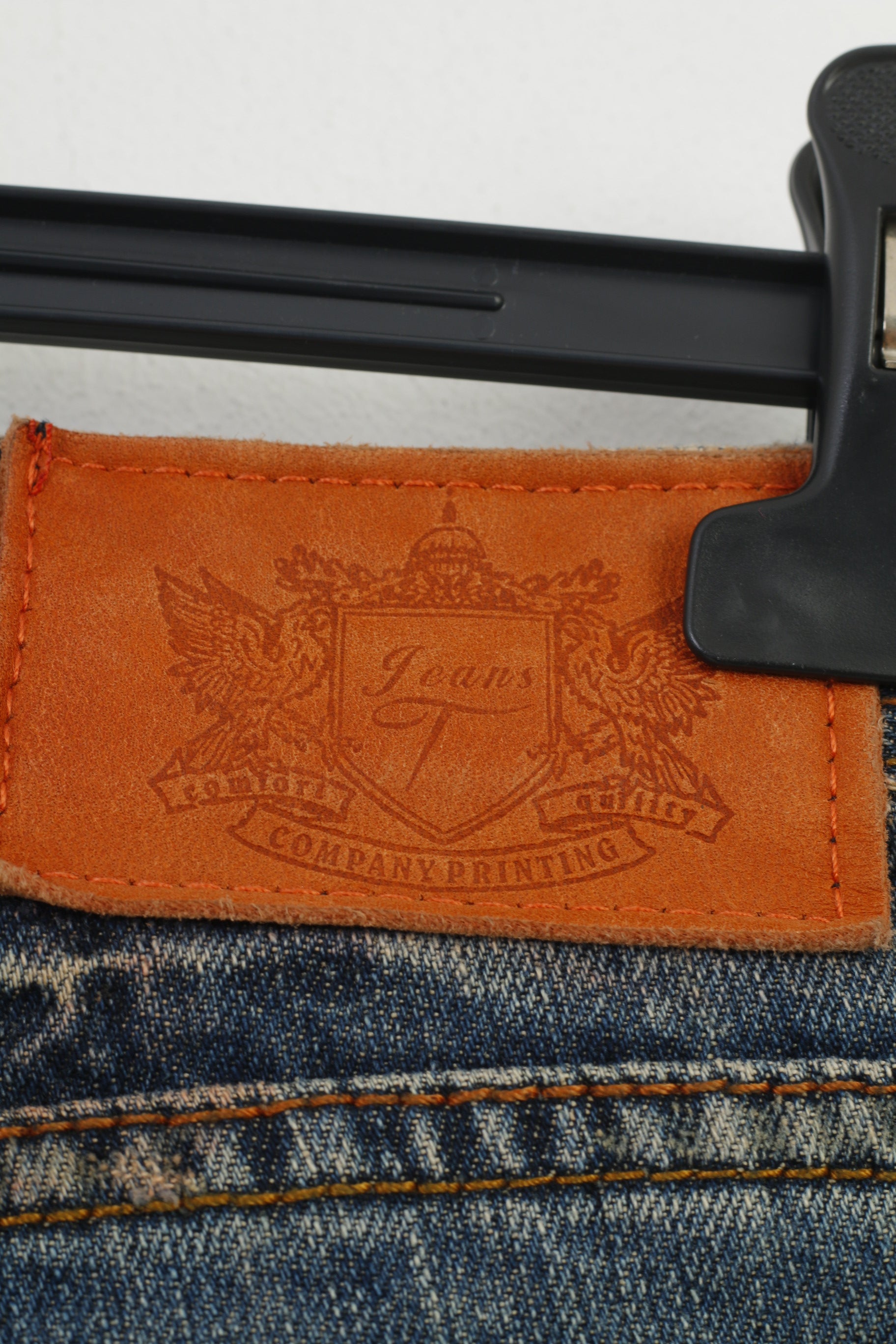 Trinity Women Trousers M Cotton Denim Light Blue Jeans Pants