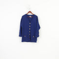 La Belle Women 12 L Jumper Cardigan Gold Buttons Wool Italy Vintage Creation Top