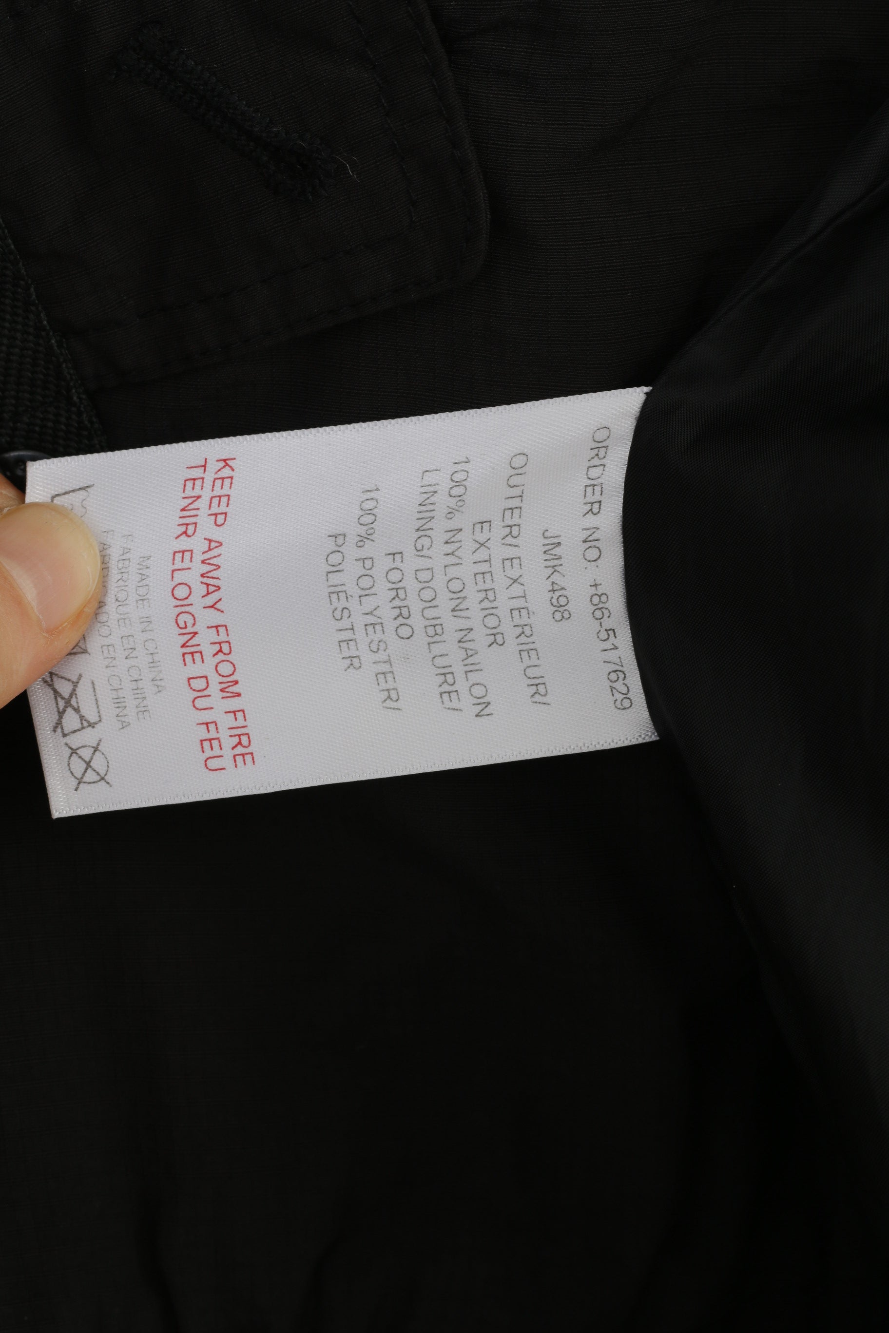 Mckenzie Women XS Jacket Nylon Waterproof Hood Black Full zipper Vintage Sport Pockets Top