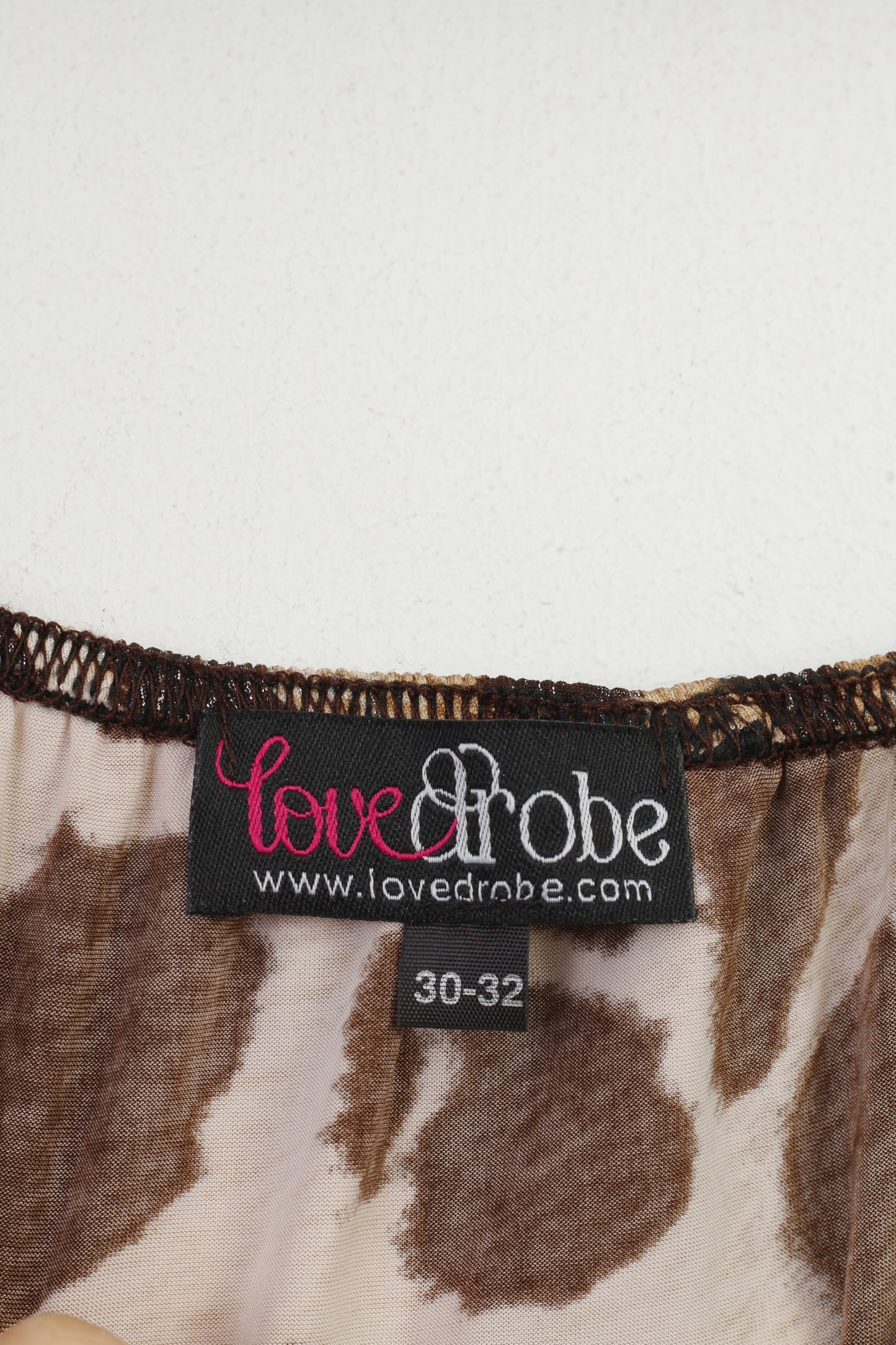 Love Drobe Women 30 32 2XL Jumpsuit Animal Print Lampart Stretch Flounce Brown  Strapless Bandeau  Vintage