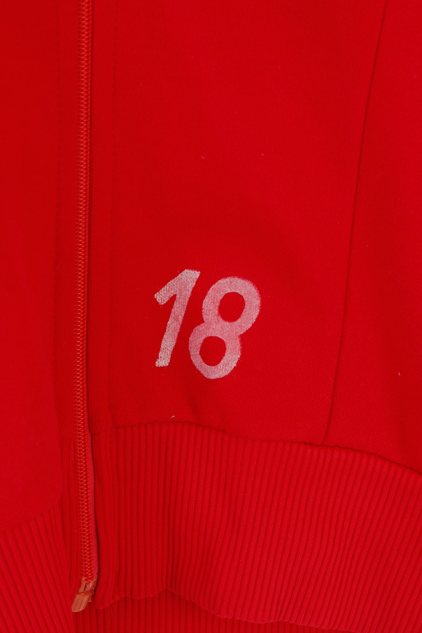 Adidas Women 44 M Sweatshirt Olympic Montreal 1976 Red Stretch Sportswear Yugoslavia Vintage Full Zipper Top