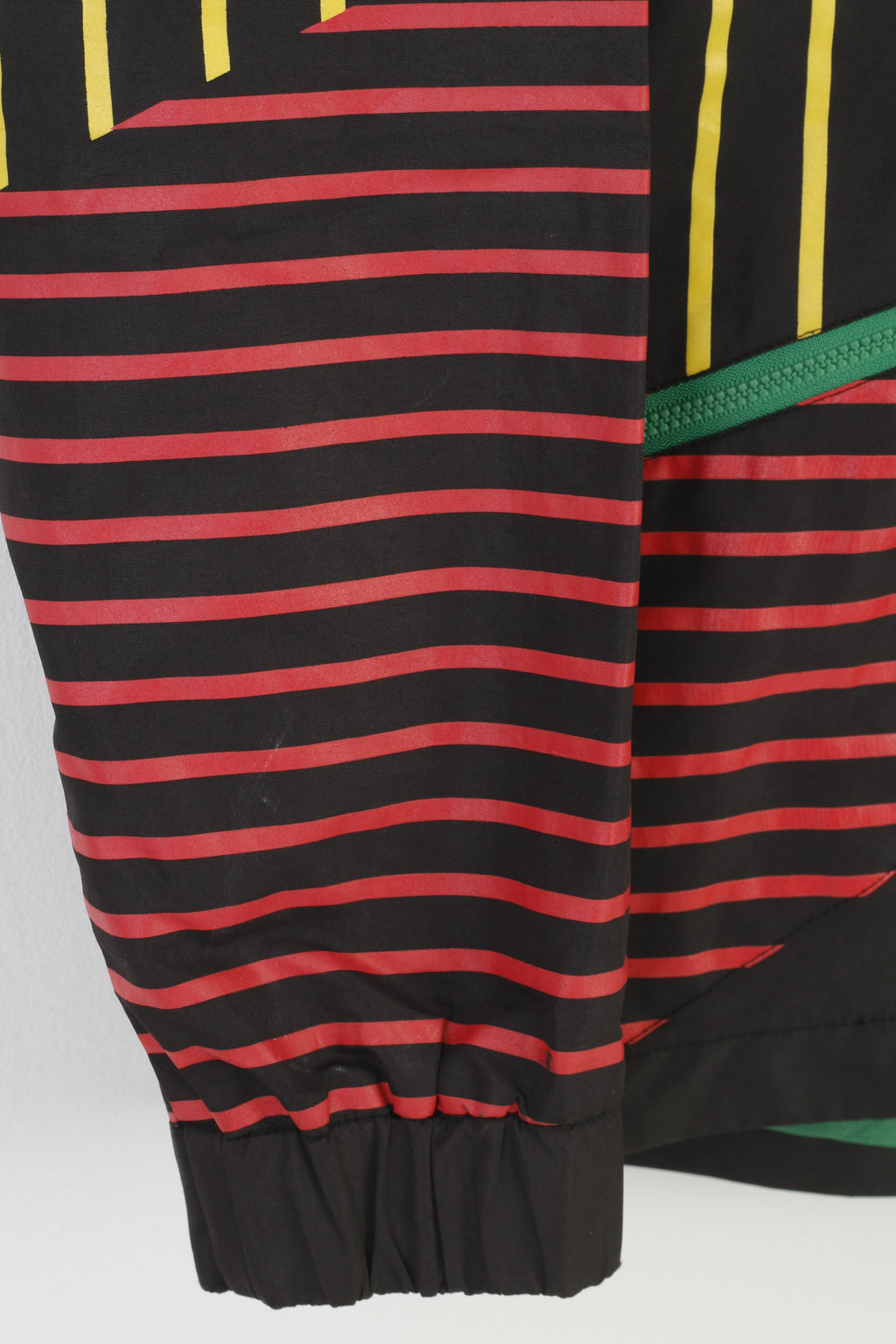 H@C by CDRL Giacca da ragazzo 152 Top vintage a righe nere con cappuccio e cerniera intera