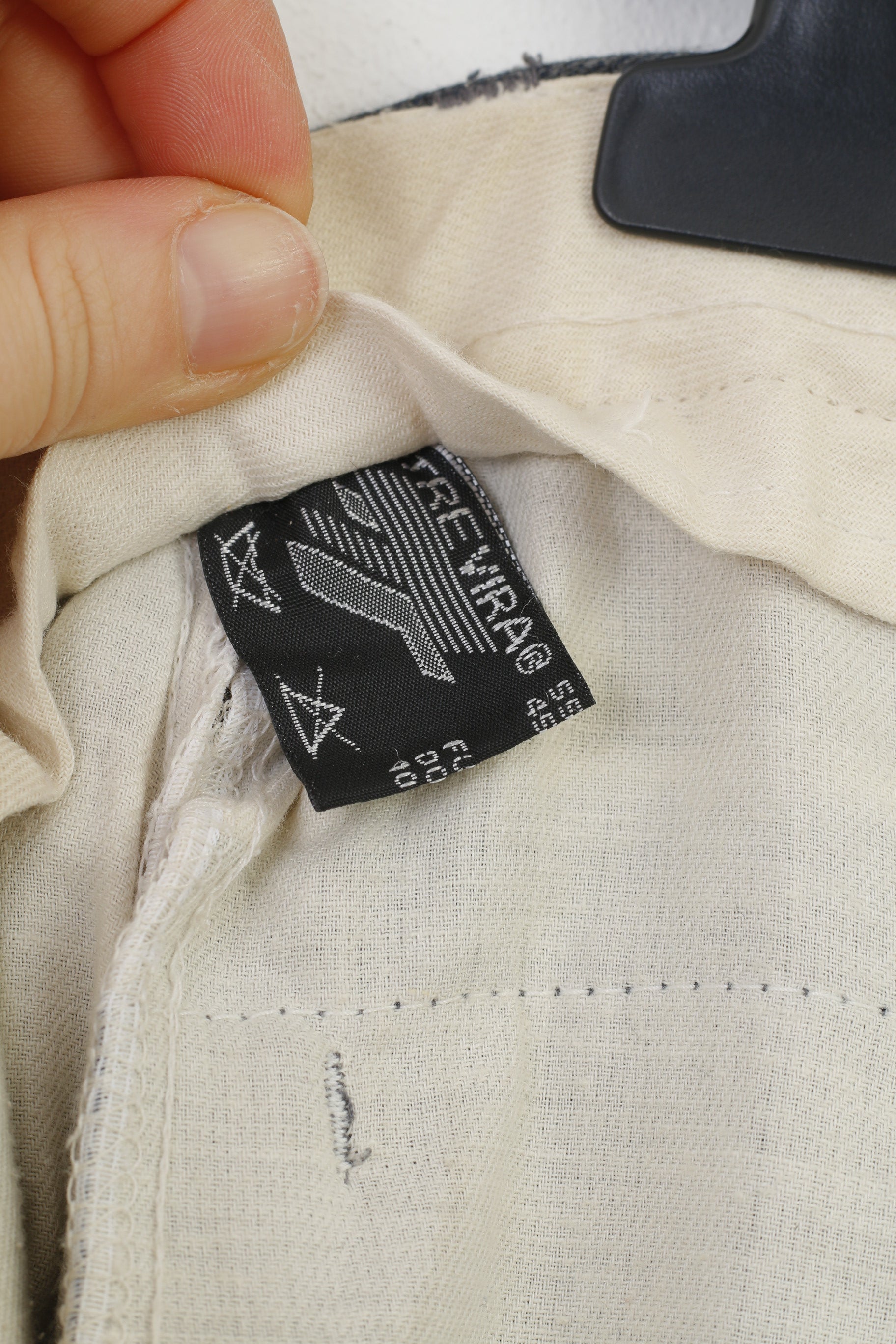 Trevira Men 36 Trousers Suit Pants Grey Striped Elegant Wool