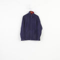 Chamonix Men L Fleece  Full Zipper Purple Padded Poclets Collar Vintage Top