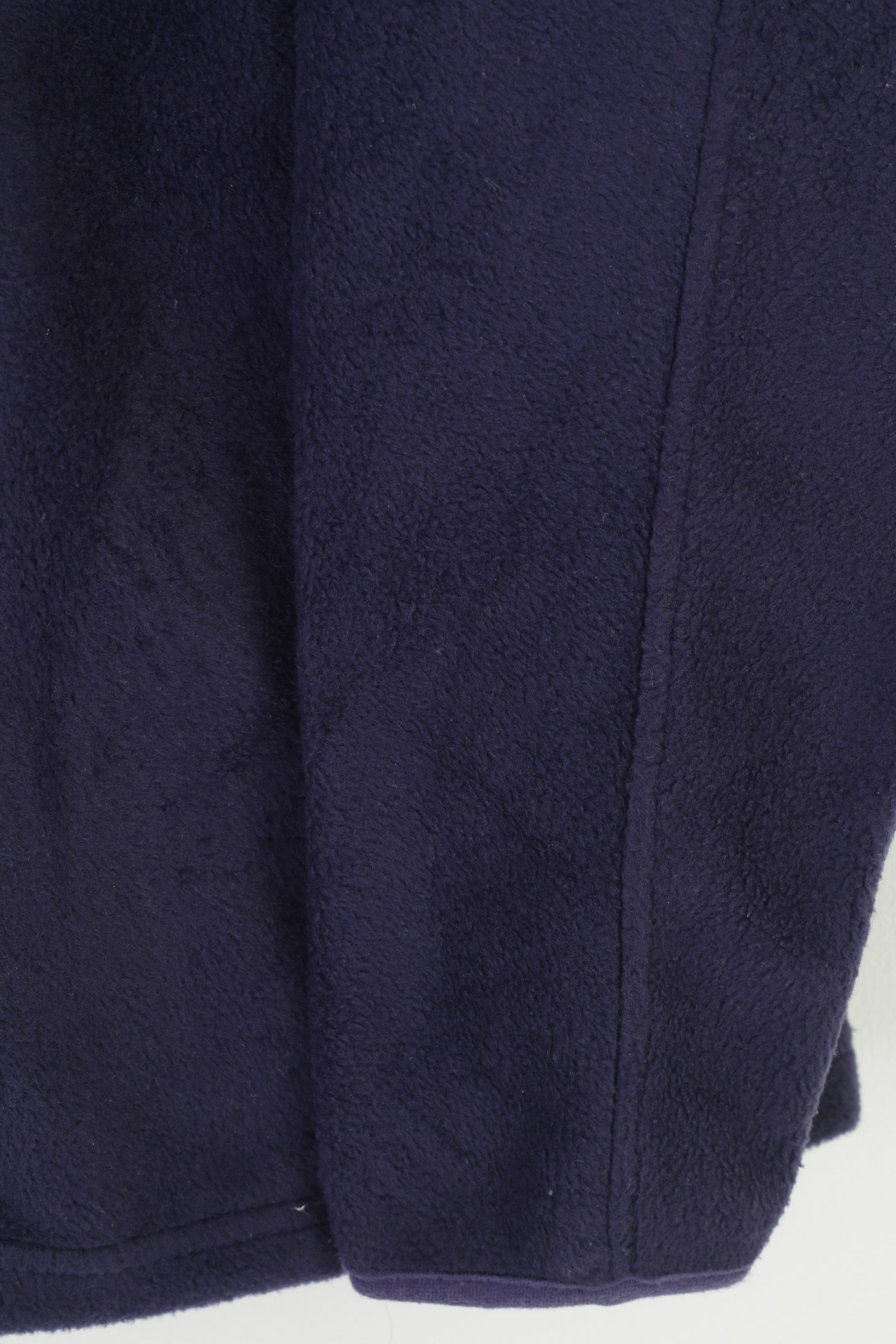 Chamonix Hommes L Polaire Violet Fermeture Éclair Complète Poches Rembourrées Col Vintage Ajusté Haut