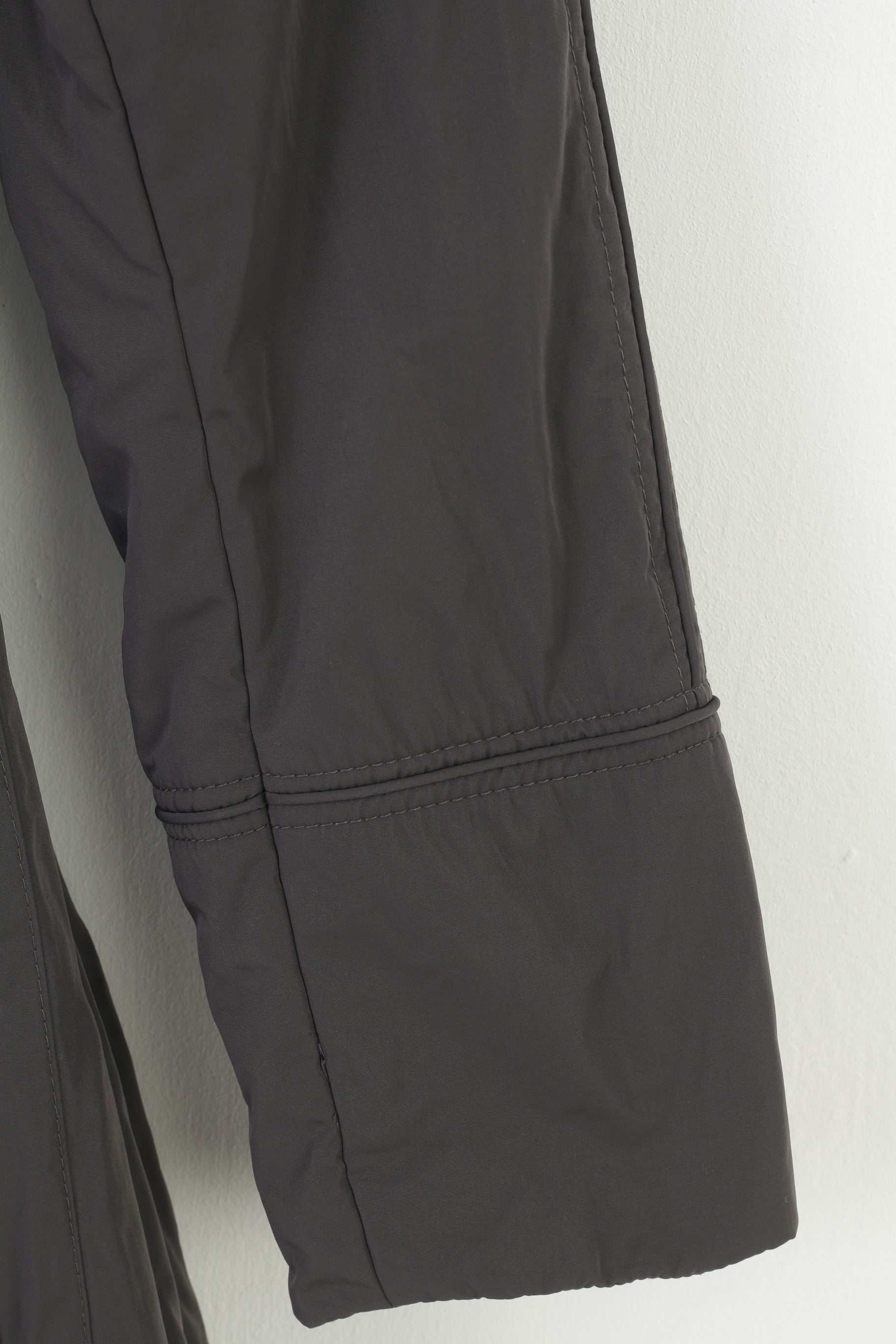 Fuchs Schmitt Woman 12 38 M Jacket Gray Full Zipper Belt Padded Vintage Pockets Coat