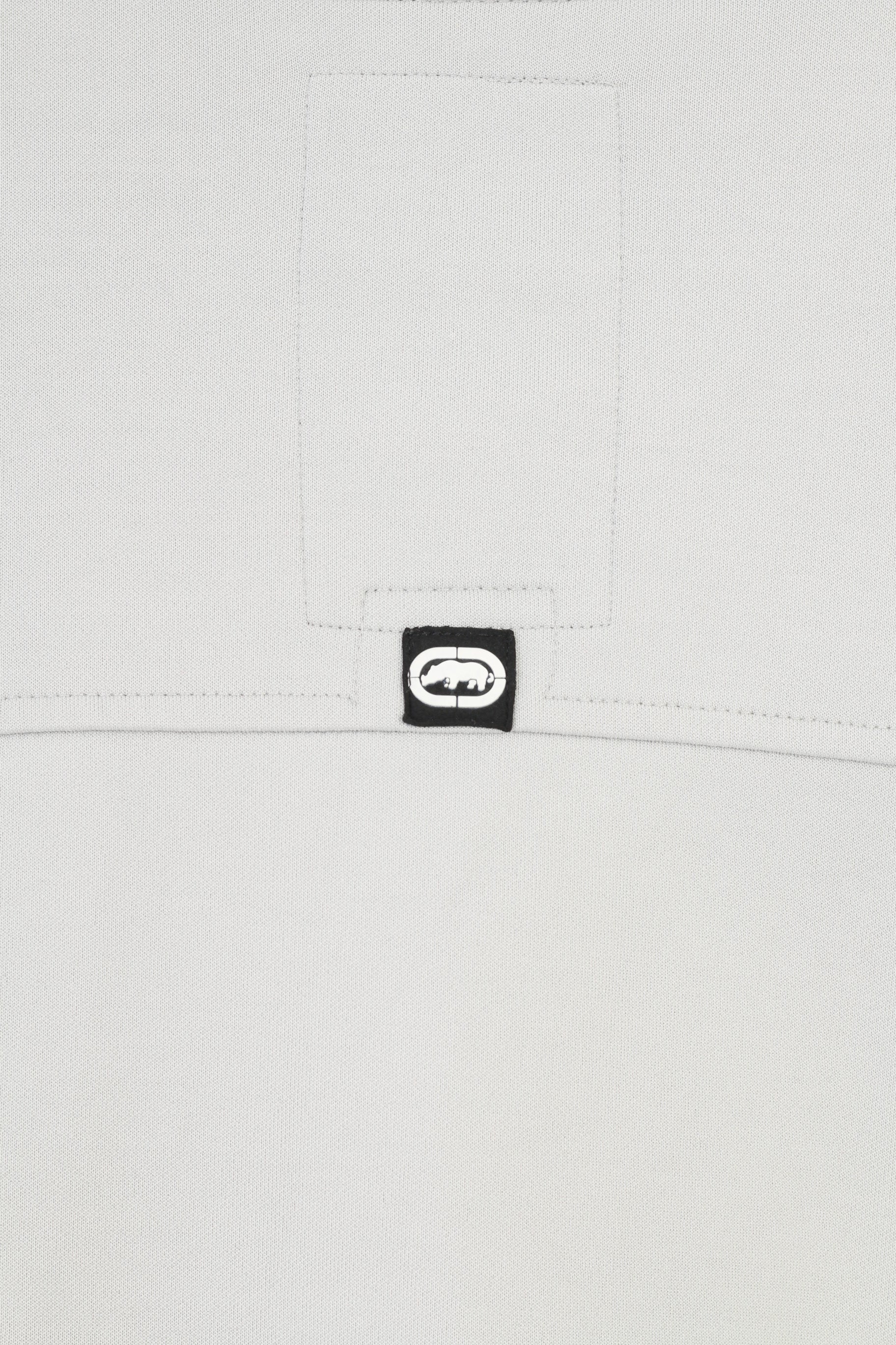 Eckou Unltd Men L Sweatshirt Grey Cotton Woman Graphic Design Zip Up  Pockets Top