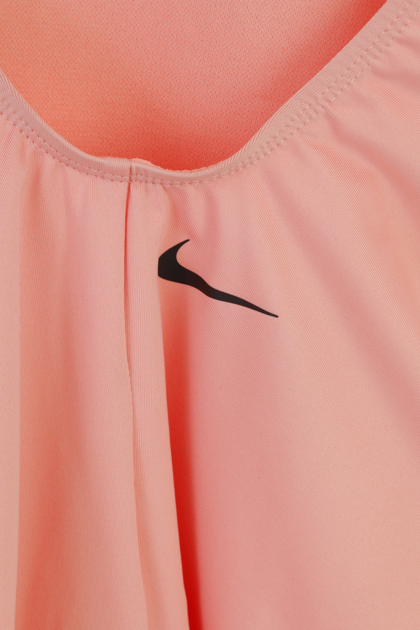 NUOVI costumi da bagno Nike Donna L rosa, impermeabili, elastici, sportivi, maniche da nuoto, top intero