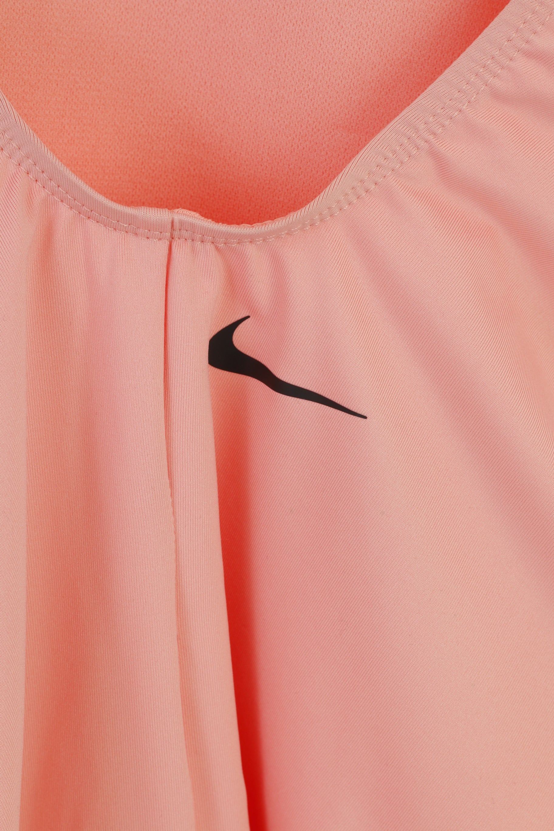 NUOVI costumi da bagno Nike Donna L rosa, impermeabili, elastici, sportivi, maniche da nuoto, top intero