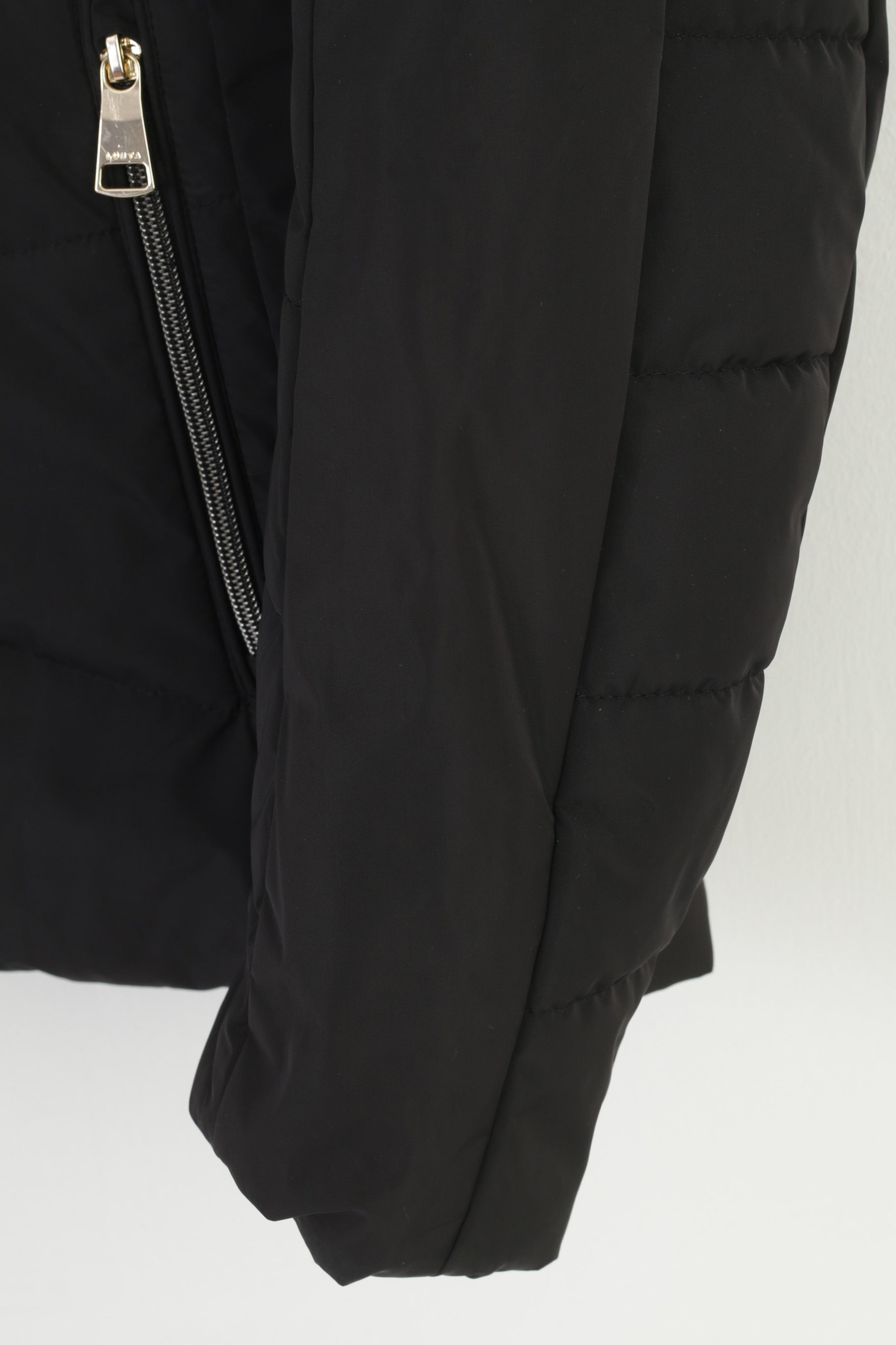 Luhta Woman 40 L Jacket Black Ski Padded Full Zipper Outdoor Pockets Vintage Top