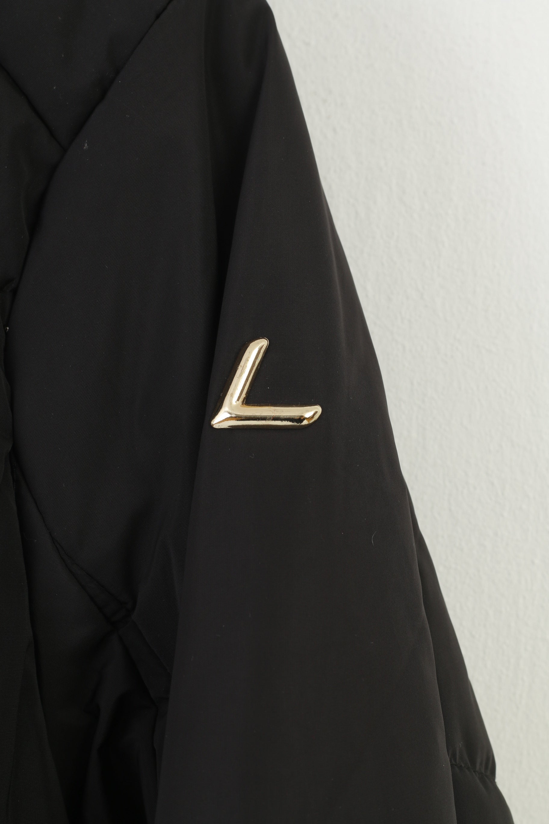 Luhta Woman 40 L Jacket Black Ski Padded Full Zipper Outdoor Pockets Vintage Top