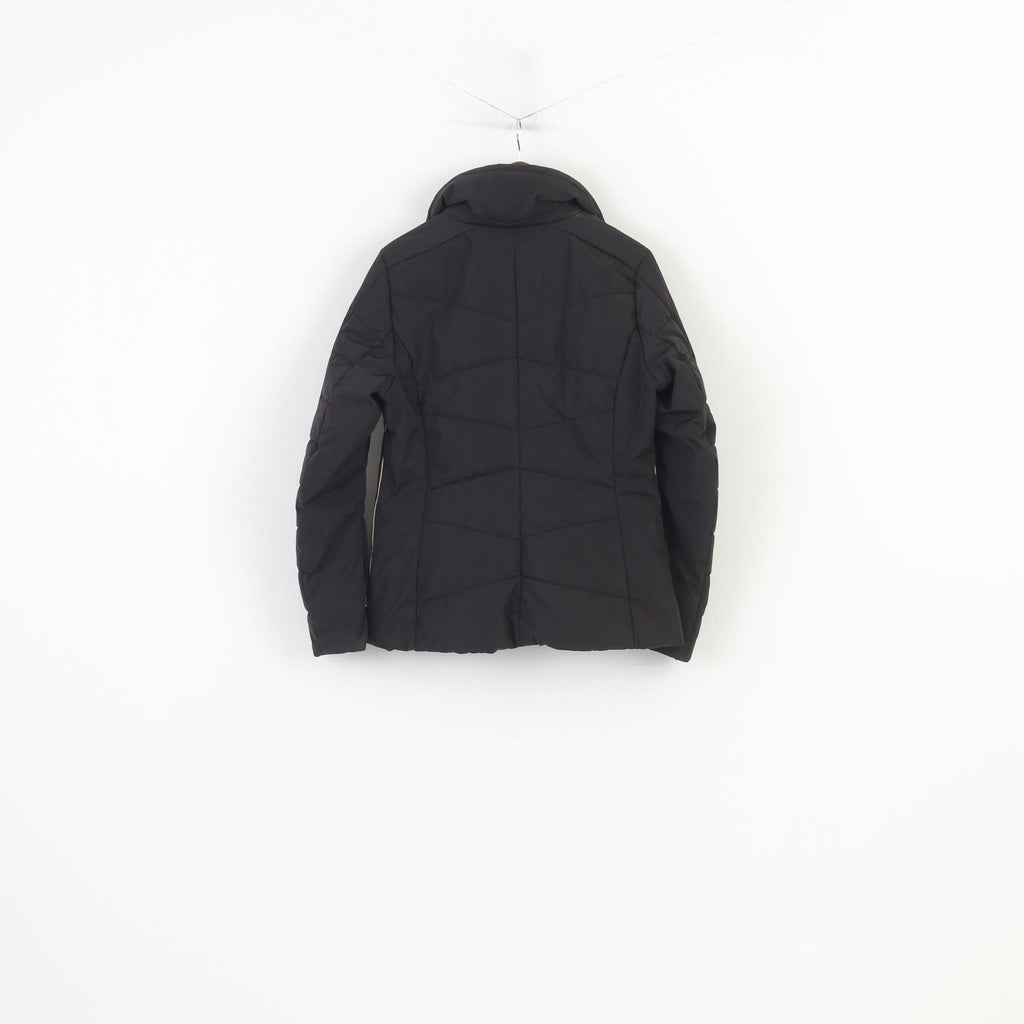 Giacca Luhta Donna 40 L Nera da sci imbottita con cerniera completa tasche esterne vintage top