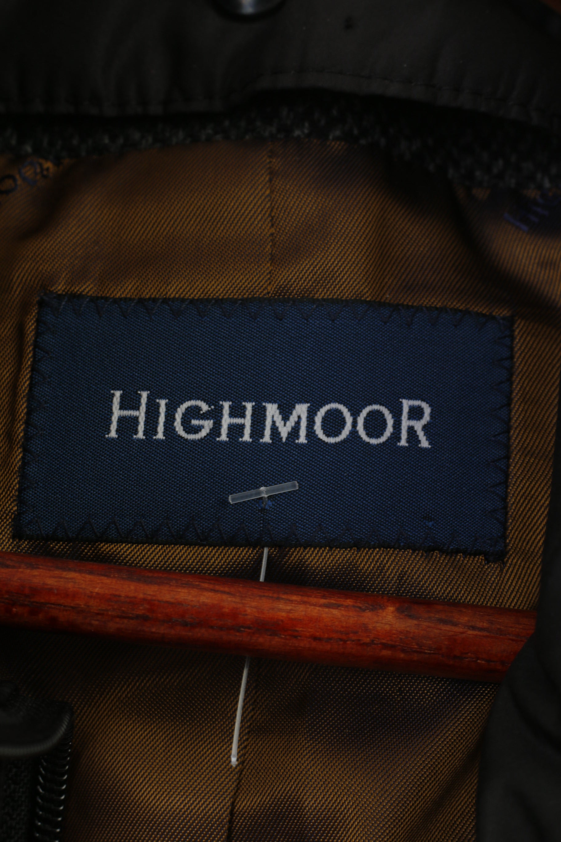 Highmoor Men 25 40 Blazer Grey Bottoms Full Zipper Collar Single Breasted Wool Vintage Jacket