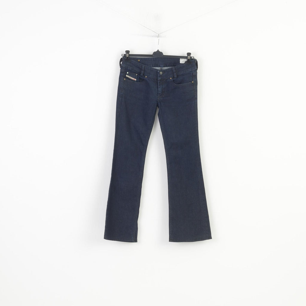 Diesel Industry Woman 30 Trousers Cotton Louvely Stretch Navy Denim Jeans Pants