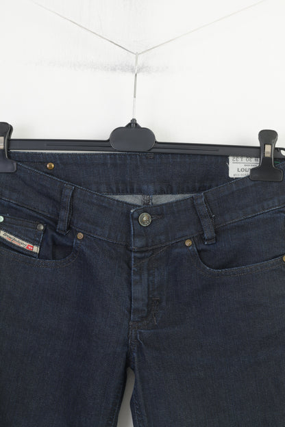 Diesel Industry Pantalon en jean en denim bleu marine pour femme 30 en coton stretch