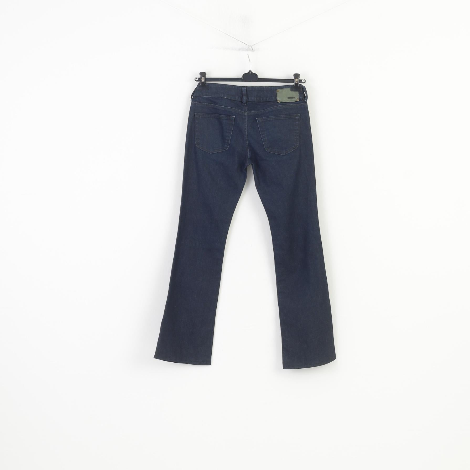 Diesel Industry Women 30 Trousers Cotton Louvely Stretch Navy Denim Jeans Pants