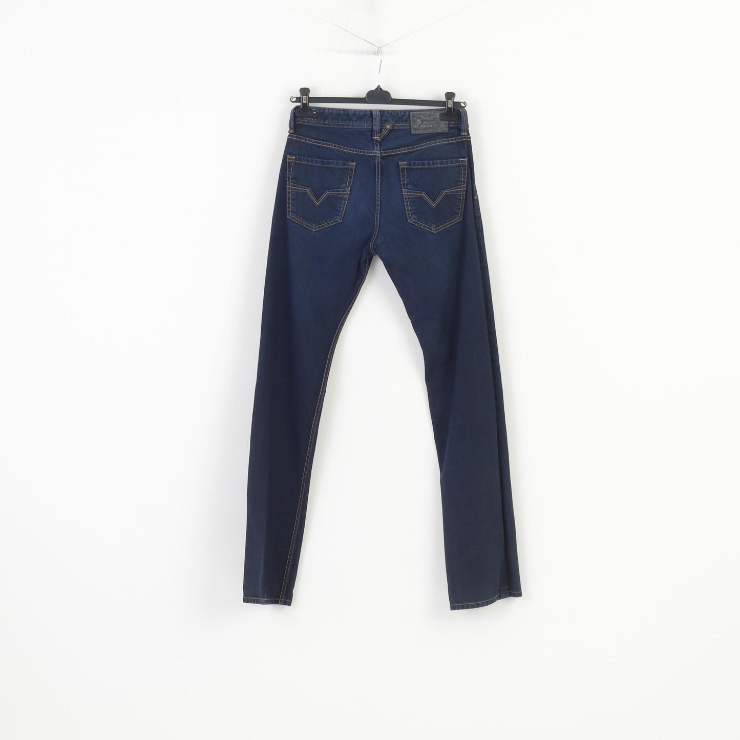 Diesel Industry Uomo 30 Pantaloni Pantaloni Larkee in cotone blu scuro Pantaloni jeans denim vintage