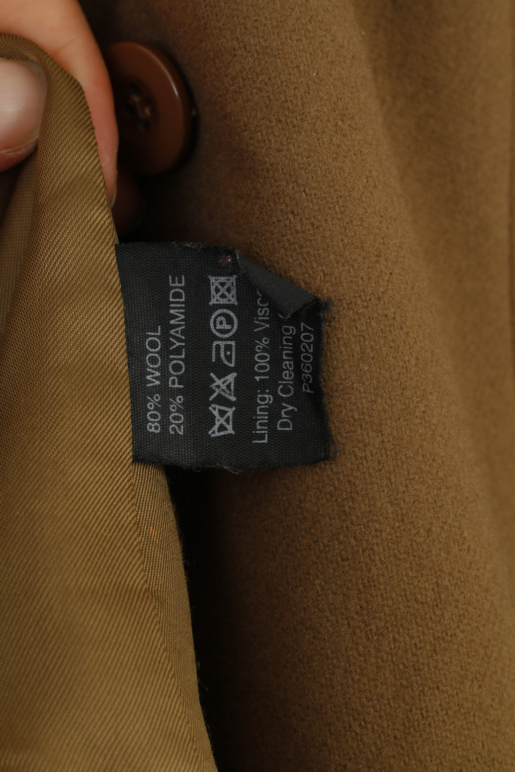 JP Femme Women M Blazer Single Breasted Wool Khaki Vintage Bottoms 1952 Jacket