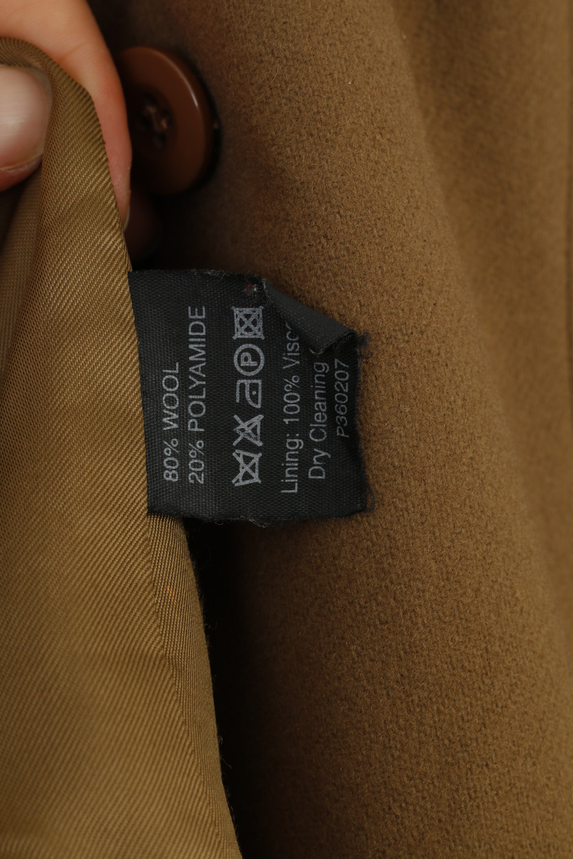 JP Femme Women M Blazer Single Breasted Wool Khaki Vintage Bottoms 1952 Jacket